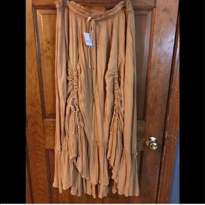 NWT Free People gauze maxi skirt